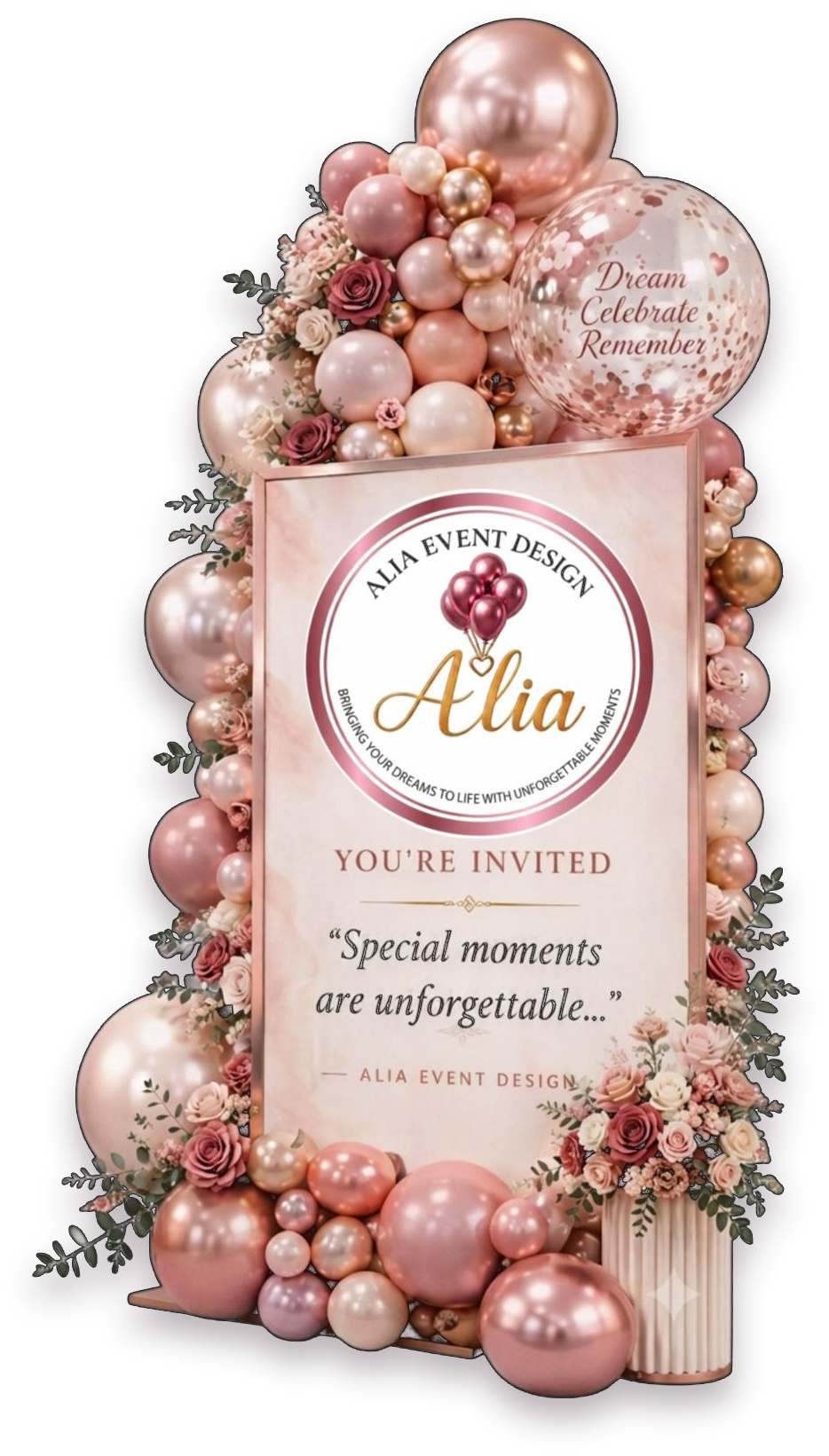 Alia Event Design — You're Invited, Special moments are unforgettable